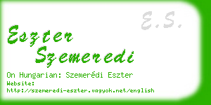 eszter szemeredi business card
